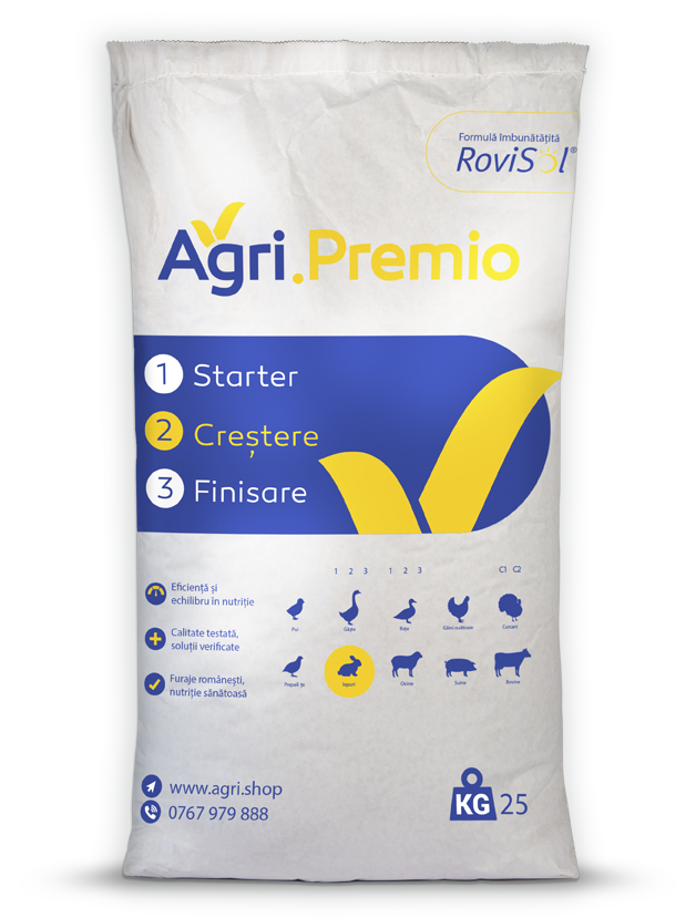 10. Crestere Iepuri 25Kg Furaj complet Îngrășare Iepuri 25 kg AGRI.PREMIO - imagine 1